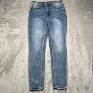 Judy Blue Jeans Womens 30 Blue Skinny Fit‎ High Rise Stretch Medium Wash Denim